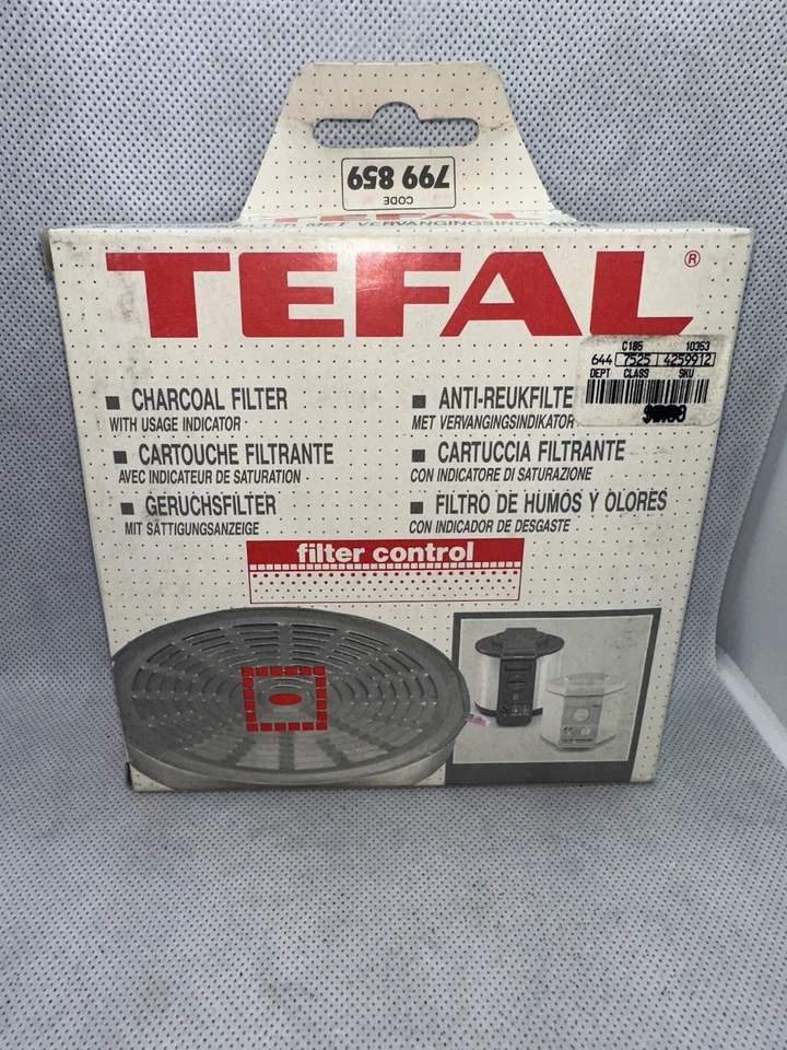Tefal Charcoal Filter 799859 for Fryers Old Stock NOS 3 Filters 799 859
