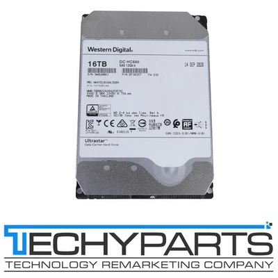 WD Ultrastar DC HC550 16TB 7.2K 3.5" SAS 12Gbps 512e 512MB HDD WUH721816AL5204 - Image 1 of 3