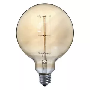 Vintage 125mm Globe Filament 60W ES E27 G125 Dimmable - Picture 1 of 2