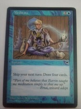 MTG Magic the Gathering English Meditate 1997 Tempest NM