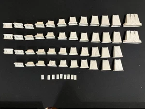 HO vintage plastic tressel trestle risers truss sets (54 pieces total) - Picture 1 of 4