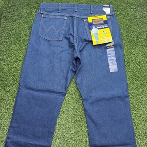 NWT Wrangler 47MWZ Jeans Mens 37x32 Blue Denim Dark Wash Cowboy Cut - Picture 1 of 8