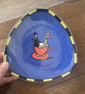 Rosenthal Dish Love Story Studio Line Triangular Blue No box - Picture 1 of 2