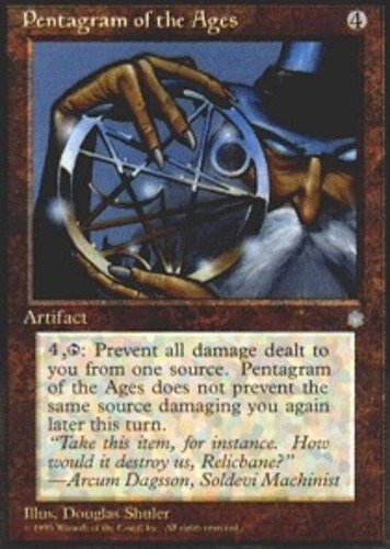 Pentagram of the Ages ~ Heavily Played Ice Age MTG Magic UltimateMTG Artifact Ca - Image 1 of 1