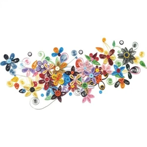 Bunte Blumen Wandtattoo für kreative für Schlafzimmer und Wohnzimmer Design - Bild 1 von 8