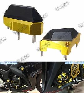 Engine Stator Clutch Cover Crash Pad Sliders Gold For YAMAHA YZF R25 R3 MT-03 - Picture 1 of 12