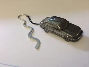 Saab 9.5 4 Door Saloon ref230 FULL CAR on a CURVED bookmark with cord - Picture 1 of 1
