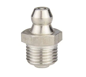 M12 x 1mm Metric Stainless Steel Grease Zerk Nipple Fitting For grease gun - Picture 1 of 2