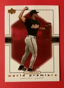 PEDRO FELIZ * 1319/2000 * RC ROOKIE #79 SF GIANTS * 2001 CUBIERTA SUPERIOR OVACIÓN MLB - Imagen 1 de 3