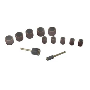 12pc 1/4in + 1/2in Drum Sanding Sander Grinding Kit Rotary Tools 3.17mm Shaft - Picture 1 of 2