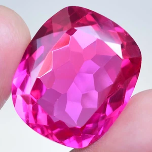 52.35 Ct Natural Mogok Rose Pink Ruby Certified Flawless Cushion Shape Gemstone - Picture 1 of 6