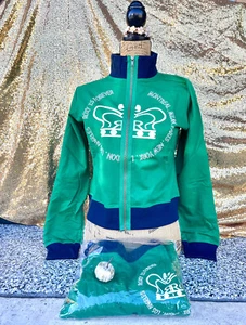 Nuevo Roxy es Forever Ladies Green Traje de sudadera a juego S M L Pantalones de chándal y chaqueta - Imagen 1 de 11