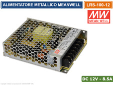 ALIMENTATORE SWITCHING METALLICO MEANWELL LRS-100-12 DC12V 8.5A 100W 2 USCITE