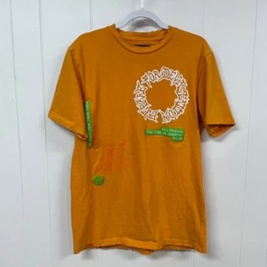Gala T-Shirt "Prepare For Devastation" Skeleton Distressed Yellow Size Large - Picture 1 of 16