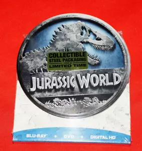 Jurassic World Blu-Ray Collectible Steel Tin Packaging Brand New Sealed - Imagen 1 de 3
