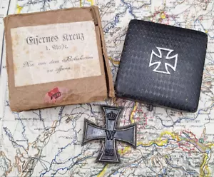 Ek1 im Etui mit Versandkarton / Verkaufskarton Eiserne Kreuz 1914 RAR - Bild 1 von 10