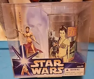 Star Wars: Return of the Jedi Slave Leia 3.75” Hasbro Action Figure & Cup Set - Picture 1 of 2