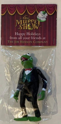 The Muppet Show HOLIDAY KERMIT THE FROG 2002 Figure Palisades Tuxedo Muppets NEW Cover
