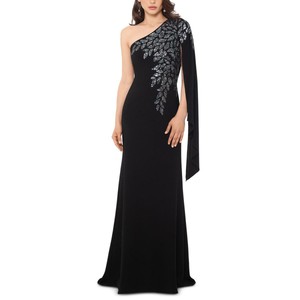 Xscape Womens Sequined One-Shoulder Formal Dress Gown Petites BHFO 2192