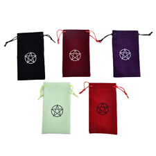 Pentagram Tarot Tablecloth with Bag Velvet Altar Tarot Cloth Pentacles Mats6 ❤XH