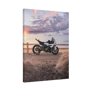 BMW Inspired S1000RR High Resolution Museum Quality Vertical Canvas Print #077 - Picture 1 of 10