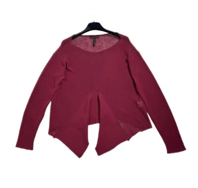 Сара Пачини льняной нейлона ассиметричный вязаный пуловер размер 1 - Изображение 1 из 4