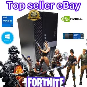 Gaming Dell OptiPlex 7040 PC Intel i7 16GB 1TB NVMe WIN 10 Wifi GT 1030 Read** - Picture 1 of 10