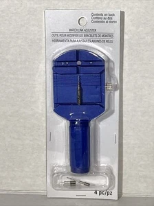 Watch Link Adjuster 4pc Set Tool Points Blue 4.5” New - Picture 1 of 6