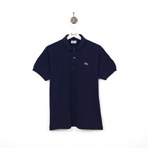 Vtg Lacoste Polo Mens Purple Short Sleeve Cotton Shirt Size 3 S