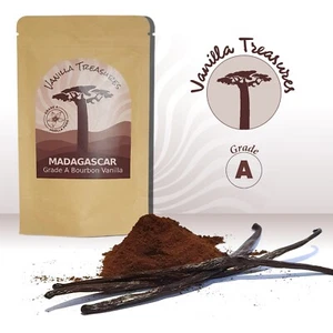 50g Madagascan Organic Pure Ground Vanilla Pods Powder/extract For Home Baking - Picture 1 of 8