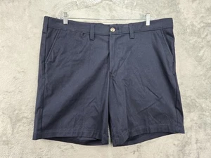 Sonoma Herrenshorts 44 vorne flach Flexwear Big & Tall Stretch blau 9" Schrittlänge neu mit Etikett - Bild 1 von 24