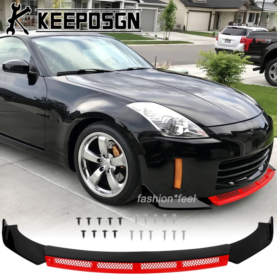 Комплект деталей кузова спойлер закраина переднего бампера для Nissan 350Z 370Z Nismo JDM - Изображение 1 из 4