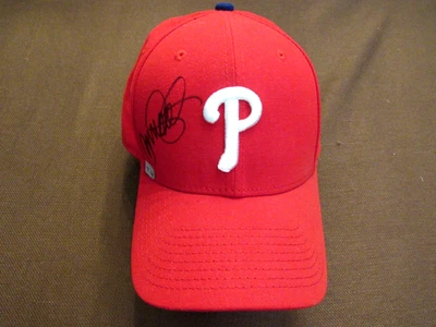 RYNE SANDBERG # 23 PHILLIES CUBS HOF SIGNED AUTO NEW ERA PHILLIES CAP HAT MLB - Image 1 of 4
