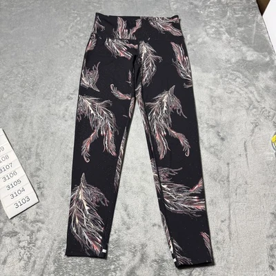 Free People Movement Leggings Womens Black Serene Printed 7/8 Reflective Outdoor - Image 1 of 4
