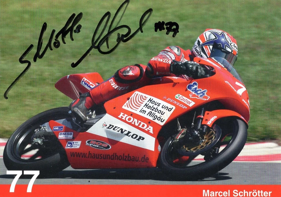 Marcel Schrötter - Motorrad - original signierte Autogrammkarte - Bild 1 von 1