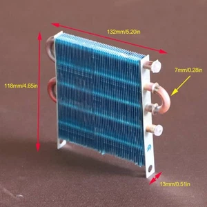 Aluminum-Cu Fin-Tube Heat Exchanger CP1x4x92 Condenser Air/Water-cooled - Picture 1 of 2