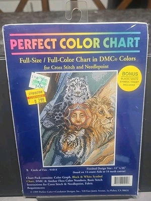 Carta de colores perfecta tamaño completo/a todo color para punto de cruz y punta de aguja  Foto 1 de 2