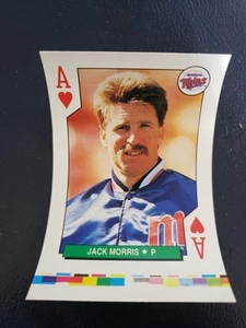 Jack Morris Twins 1991 All Stars SQUARE Corners Playing Card W Strip - Picture 1 of 4