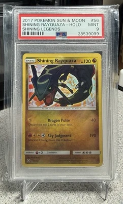 2017 POKEMON SUN & MOON SHINING LEGENDS #56 SHINING RAYQUAZA-HOLO PSA 9 - Image 1 of 2