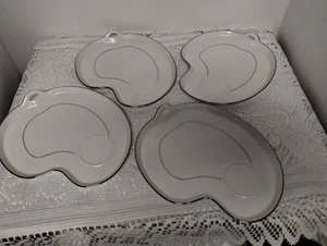 Set of 4 Noritake Bone China Snack Plates (No Cups) - Picture 1 of 5