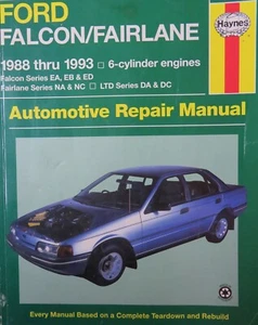 Manual de reparación Haynes Ford Falcon/Fairlane (1988 a 1993) (libro de bolsillo 1997) - Imagen 1 de 10