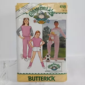 Butterick Cabbage Patch Niños Patrón 6705 Niñas Top Chaleco Pantalones Cortos Talla 12-14 - Imagen 1 de 3