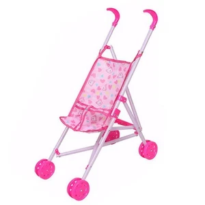 Pretend Play Foldable Doll Stroller Toddler Learning Toy Girls' Imagination - Picture 1 of 8