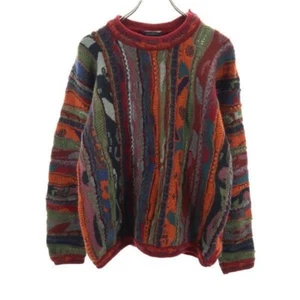 Vintage COOGI 3D Strickpullover, Gr. M, rot - Bild 1 von 8