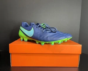NEU Nike Herren Tiempo Legacy II 2 FG Fußballstollen Coastalblau Größe 9,5 - Bild 1 von 8