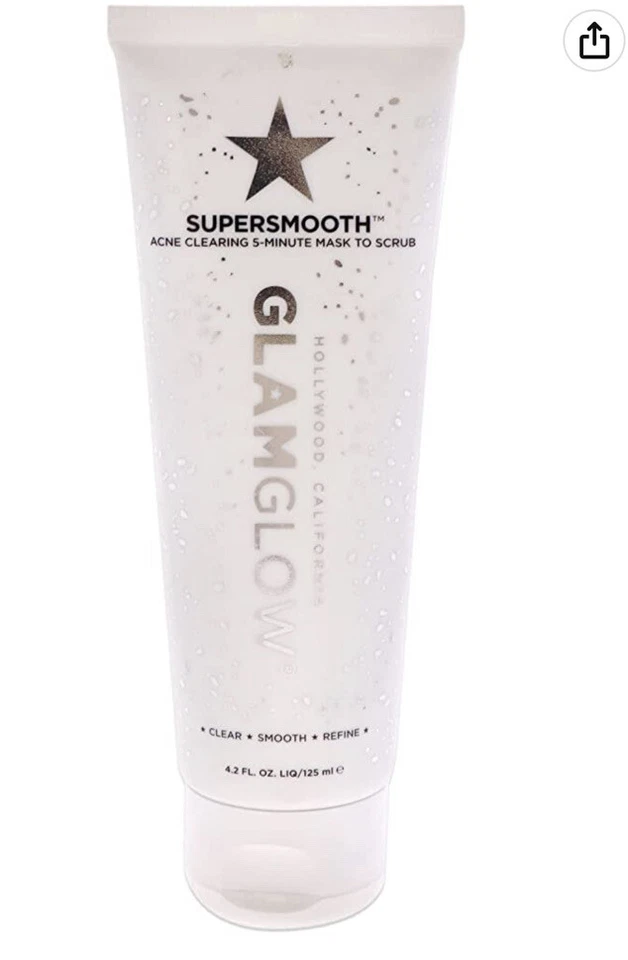 Máscara de limpieza de acné súper suave GLAMGLOW de 5 minutos para exfoliar manchas 4,2 oz sellada Foto 1 de 1