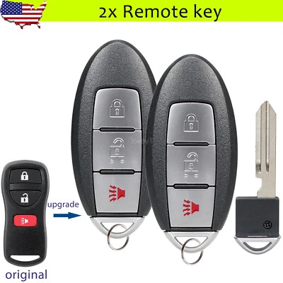 2 Llavero remoto para Nissan Frontier Titan Xterra Infiniti FX35 FX45 KBRASTU15 Foto 1 de 4