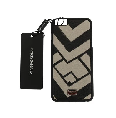 DOLCE & GABBANA Phone Case White Black Silver Logo iPhone6 Plus RRP $200 - Image 1 of 4