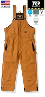 TGB775N Men's Premium Insulated Duck Bib Work Overall NEW w/ Tag - Image 1 of 2