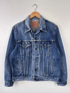Vintage Levis Denim Jacket Trucker Jacket 70503 04 Mens Blue Size M - Picture 1 of 10